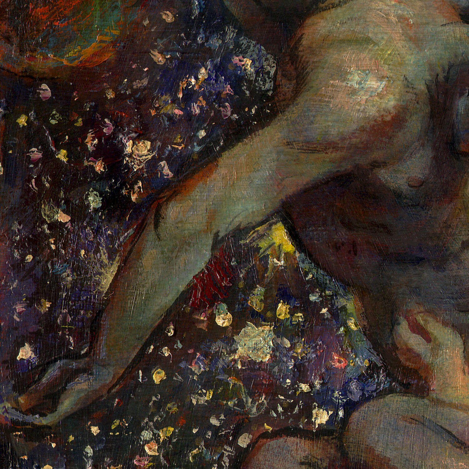 "Falling" Original Painting on Panel