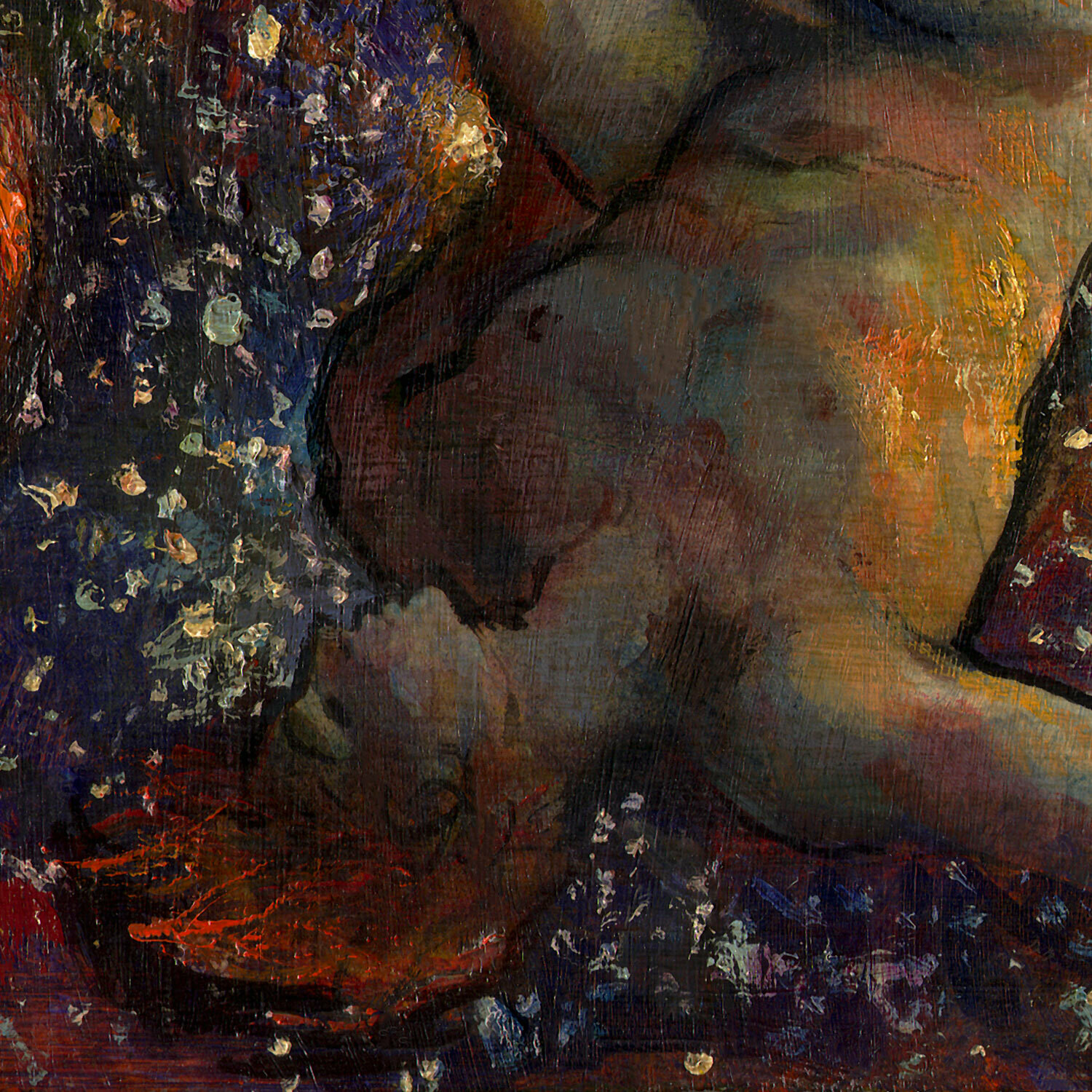"Falling" Original Painting on Panel