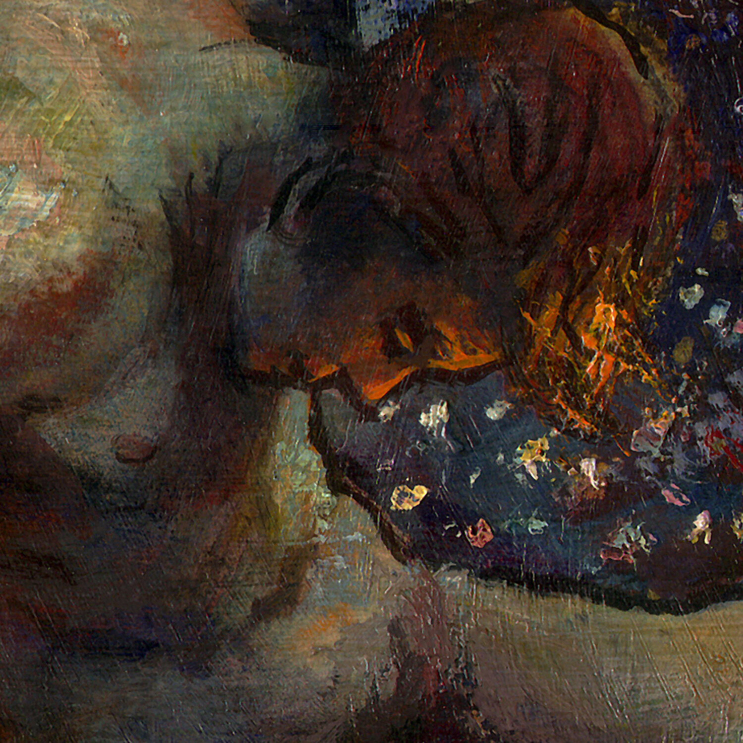 "Falling" Original Painting on Panel