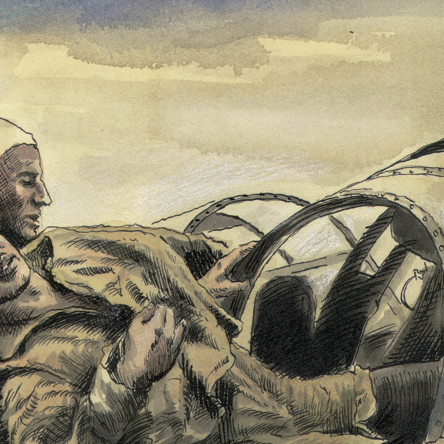 "The Rescue" Original Mixed-Media Work