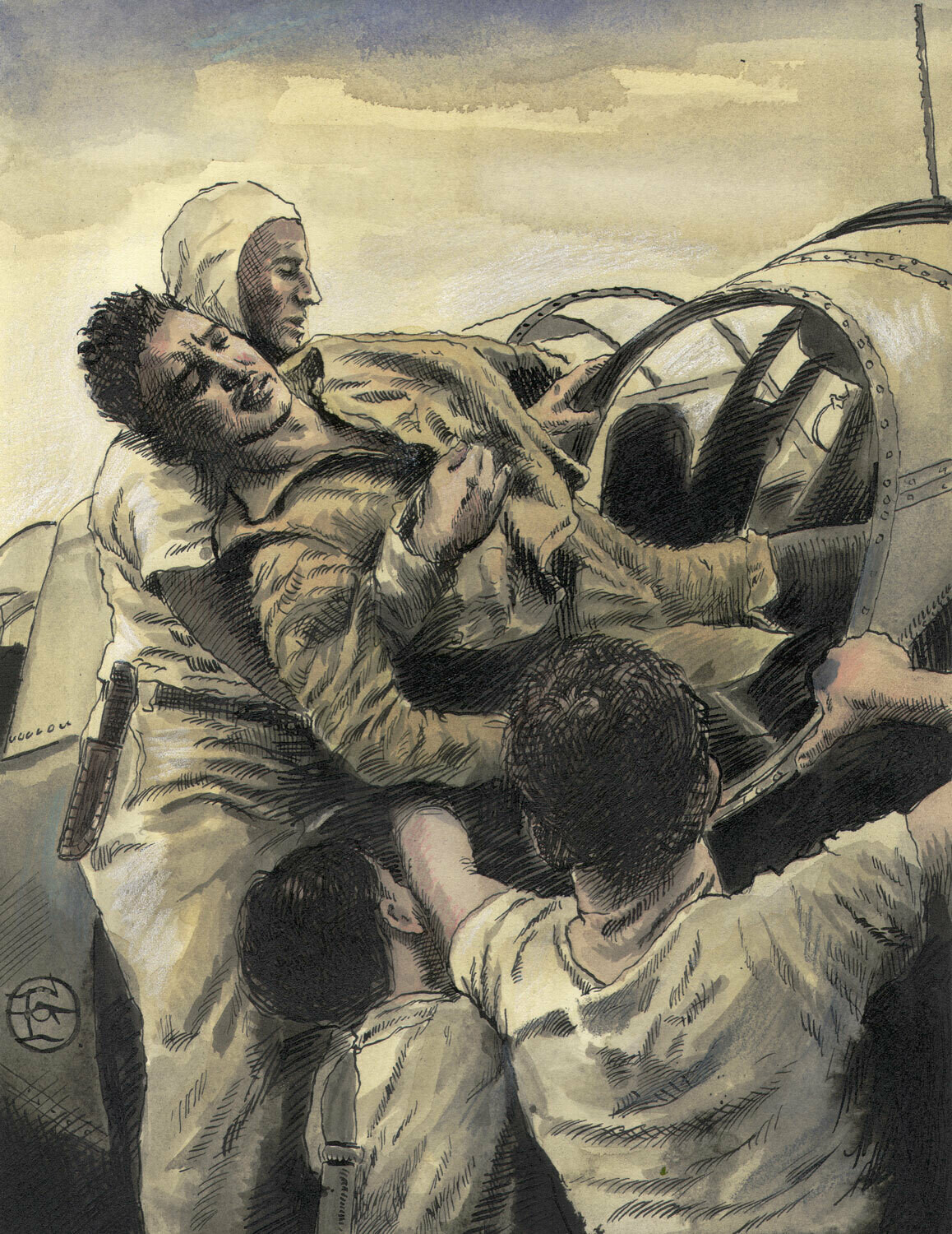 "The Rescue" Original Mixed-Media Work