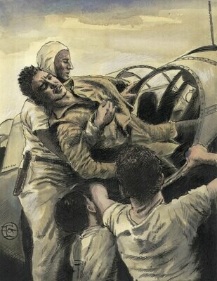 "The Rescue" Original Mixed-Media Work