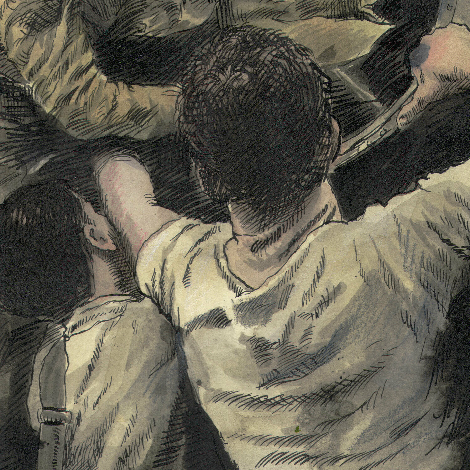 "The Rescue" Original Mixed-Media Work