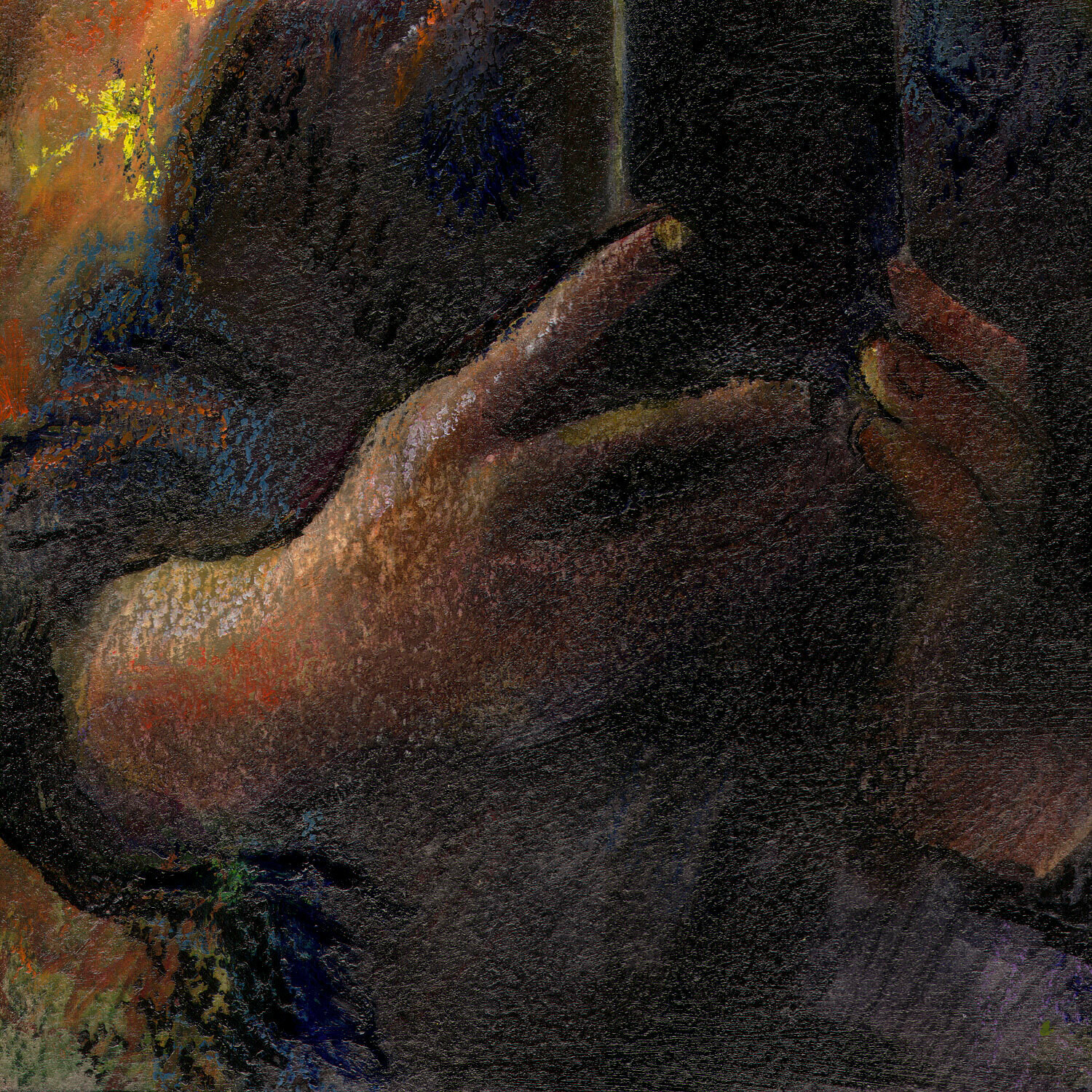 "Autumn Self-Portrait" Original Mixed-Media Work