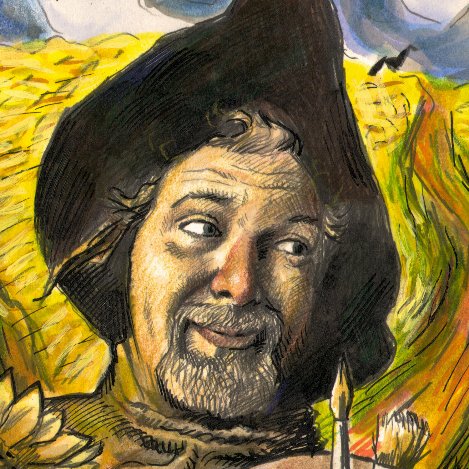 "Self-Portrait in Oz #3: The Artist Afield"