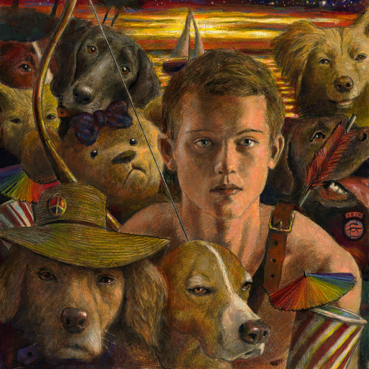 "By Dusk, the Boy Had Given Up on People" Original Painting