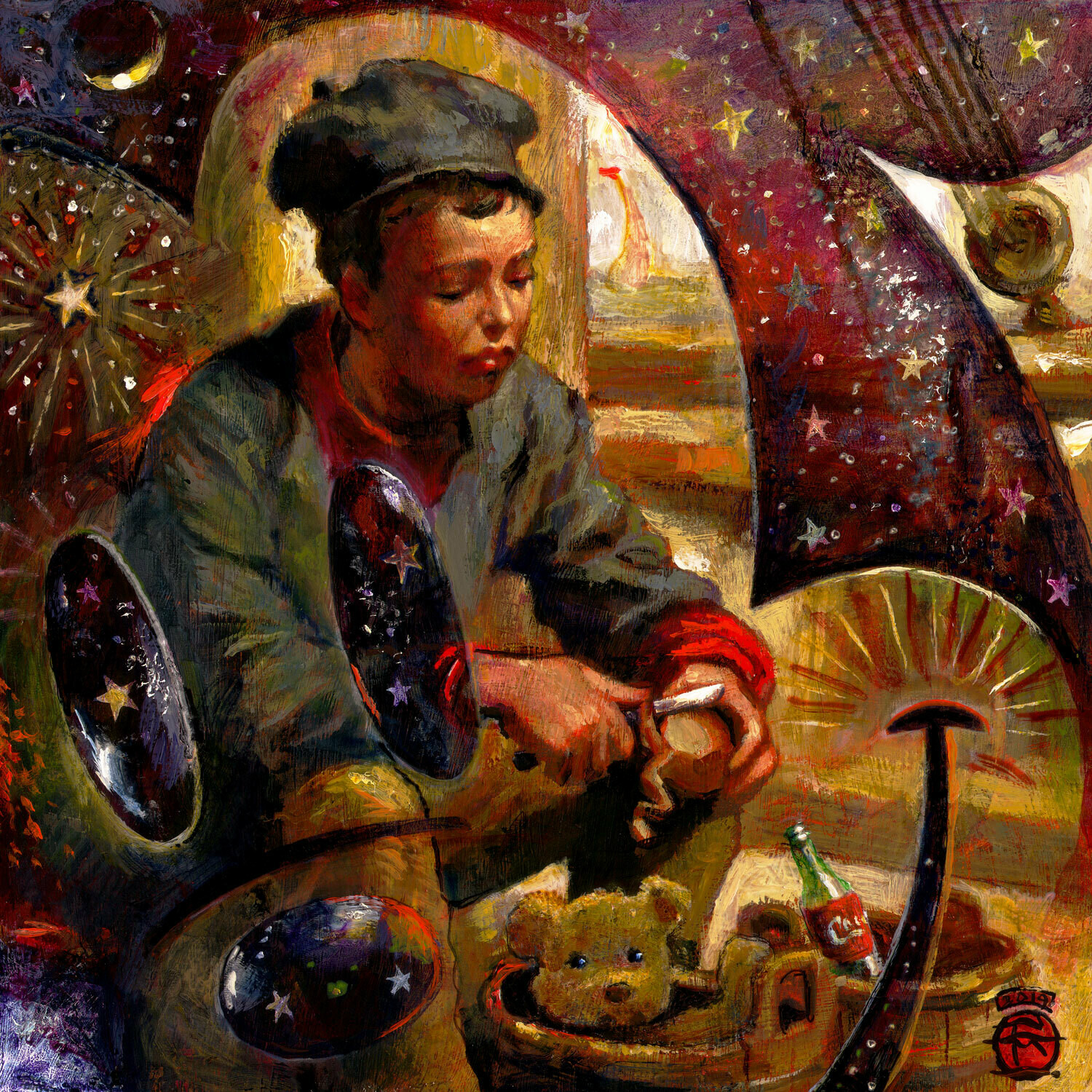 "The Cabin Boy (Put on a Happy Face)" Original Painting