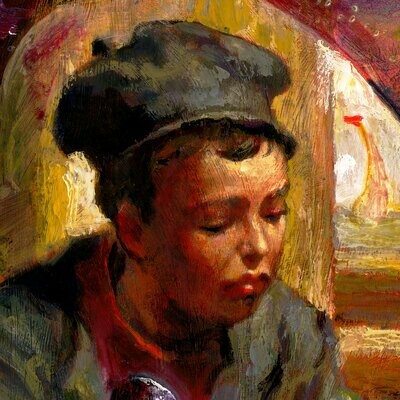 "The Cabin Boy (Put on a Happy Face)" Original Painting