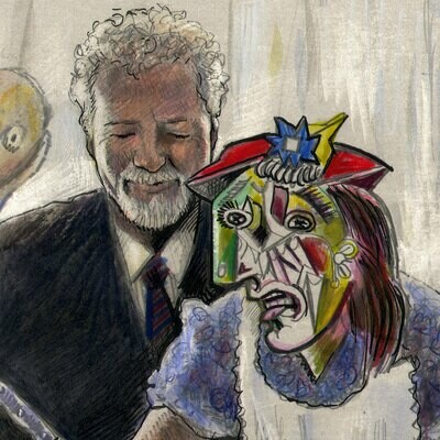 "A Philip Gladstone Thanksgiving (Self-Portrait)" Original Work on Paper