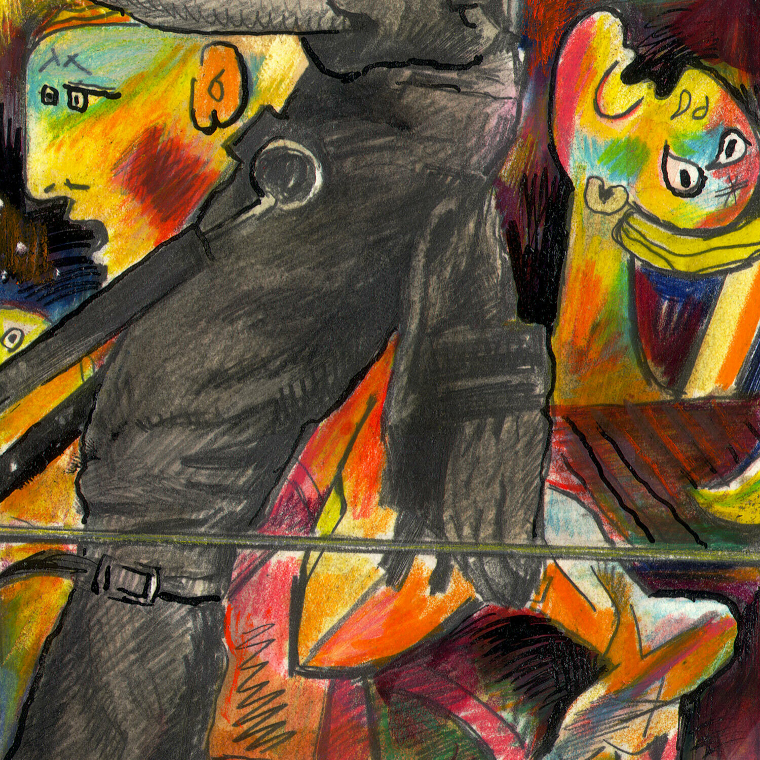 "Bird on the Wire" Original Work on Paper