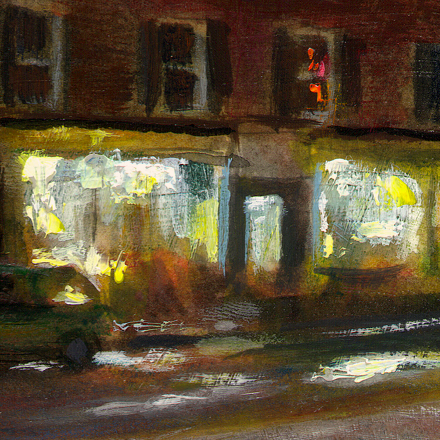 "Night Walk in Dover" Original Painting