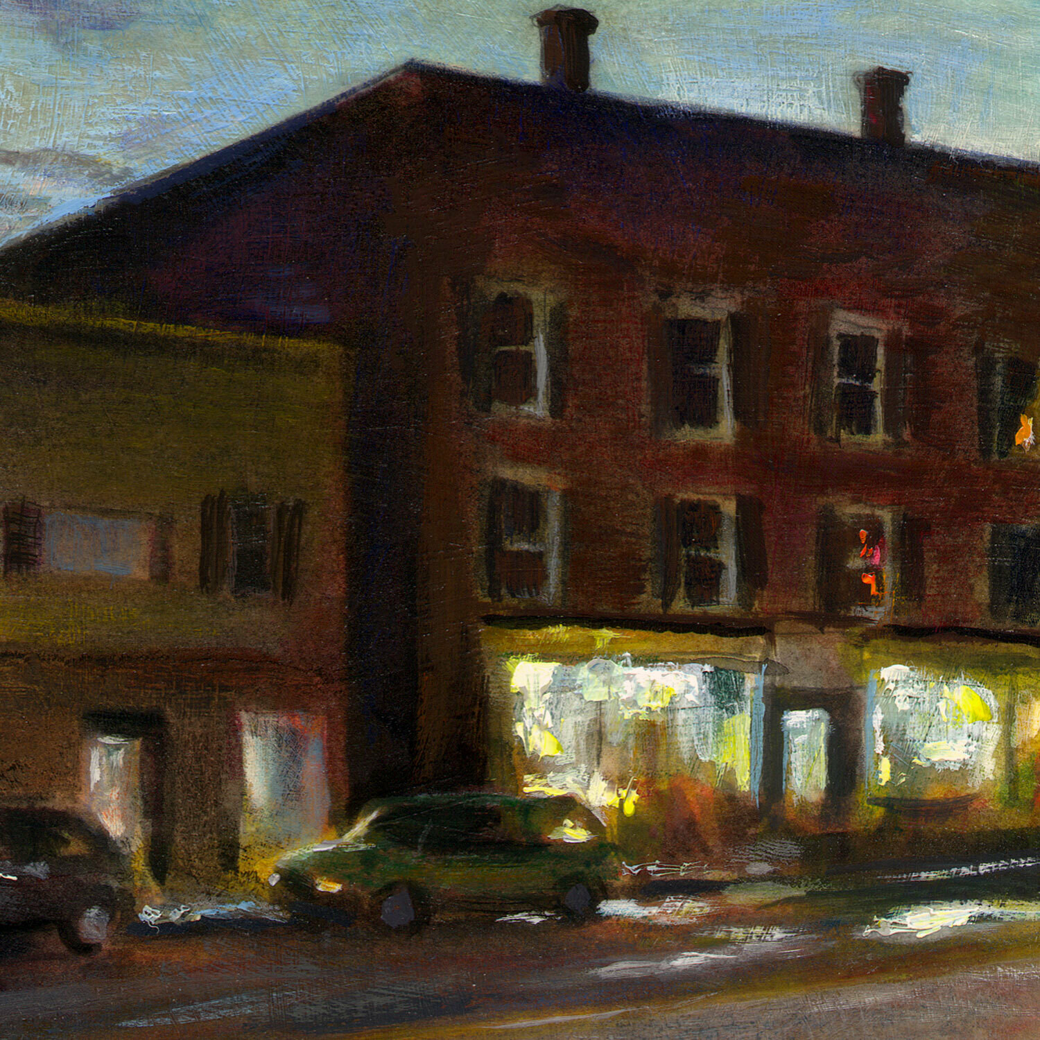 "Night Walk in Dover" Original Painting