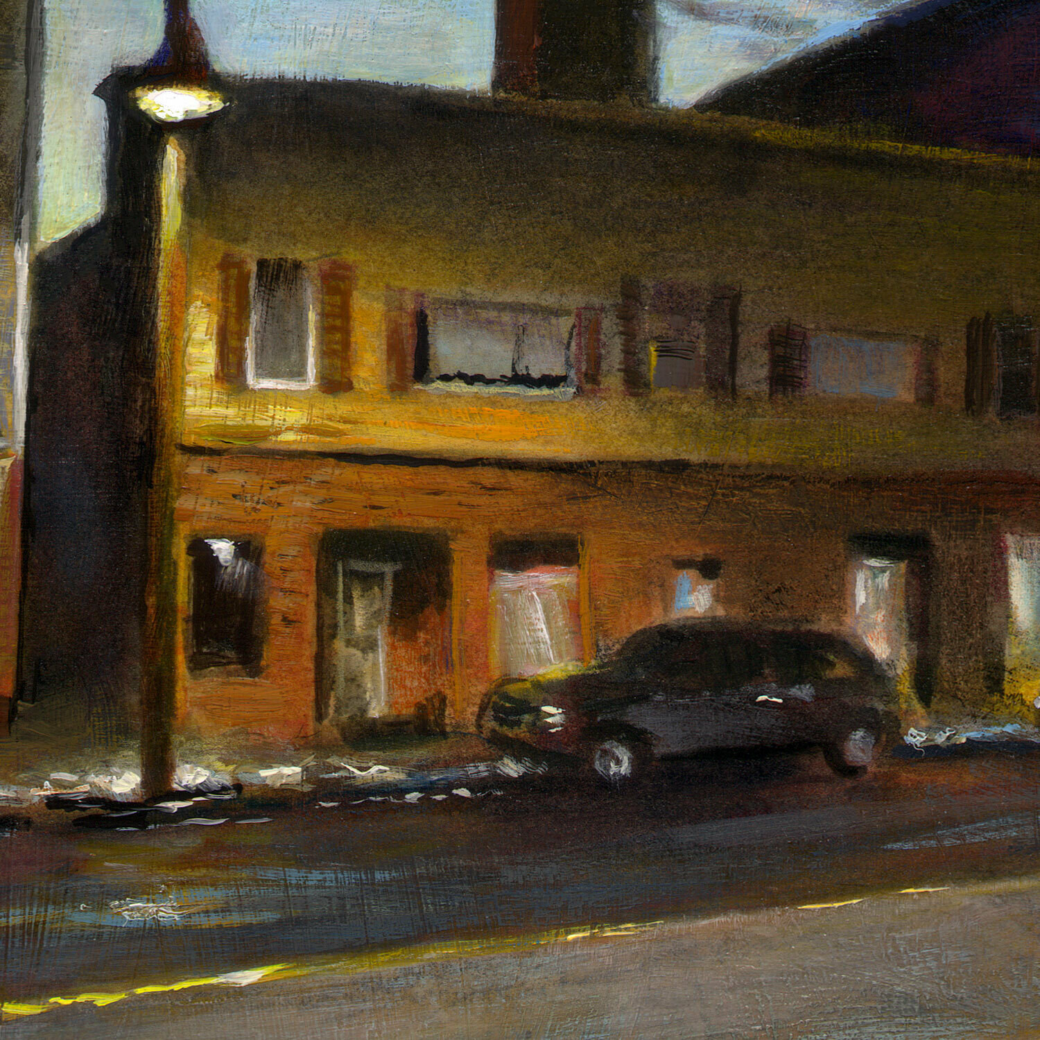 "Night Walk in Dover" Original Painting