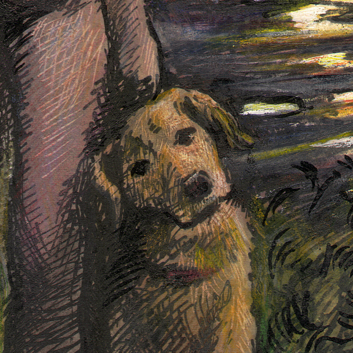 "Harvest Moon" Original Work on Paper