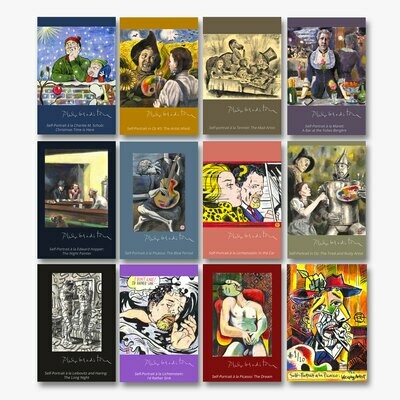 Original Drawing on Card and Limited Edition Card Set | Self-Portraits