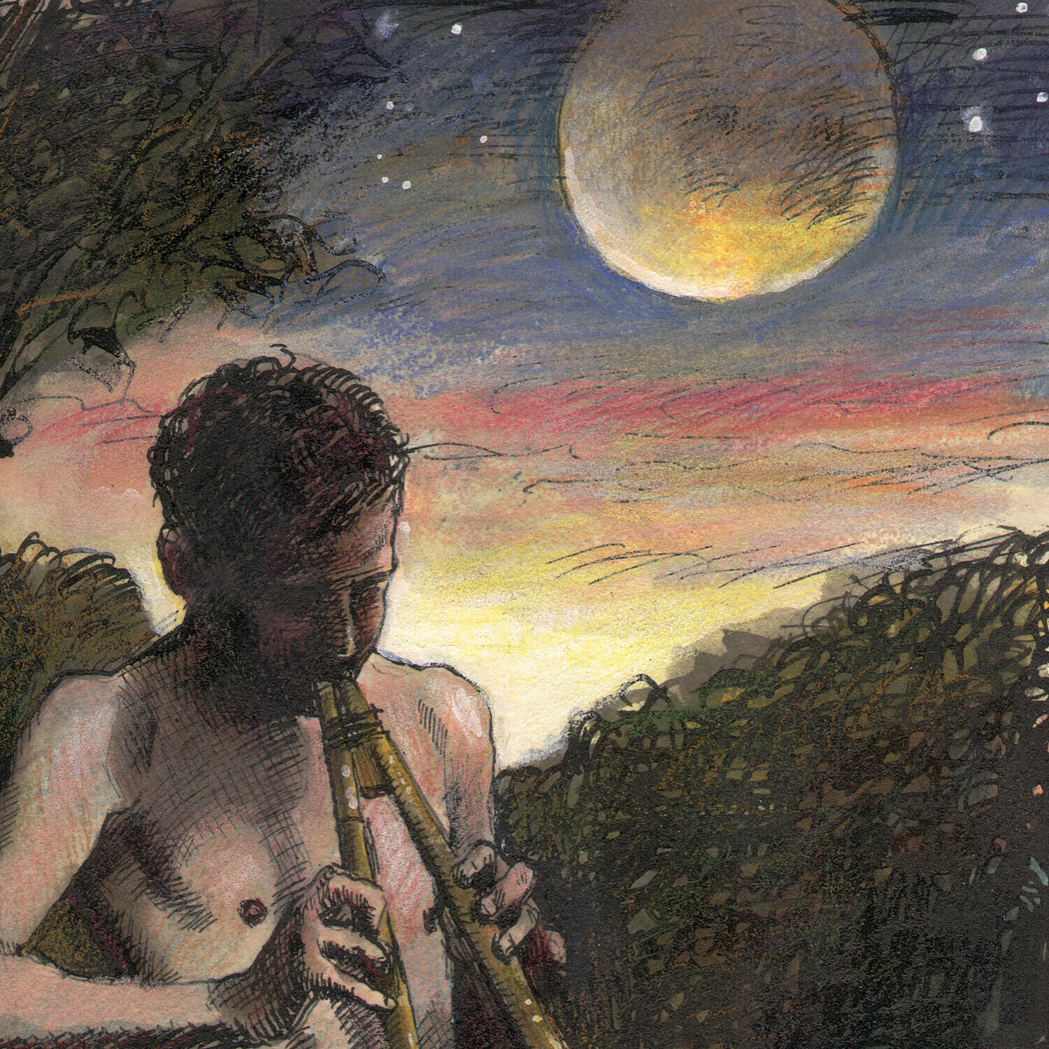 "The Song" Original Work on Paper