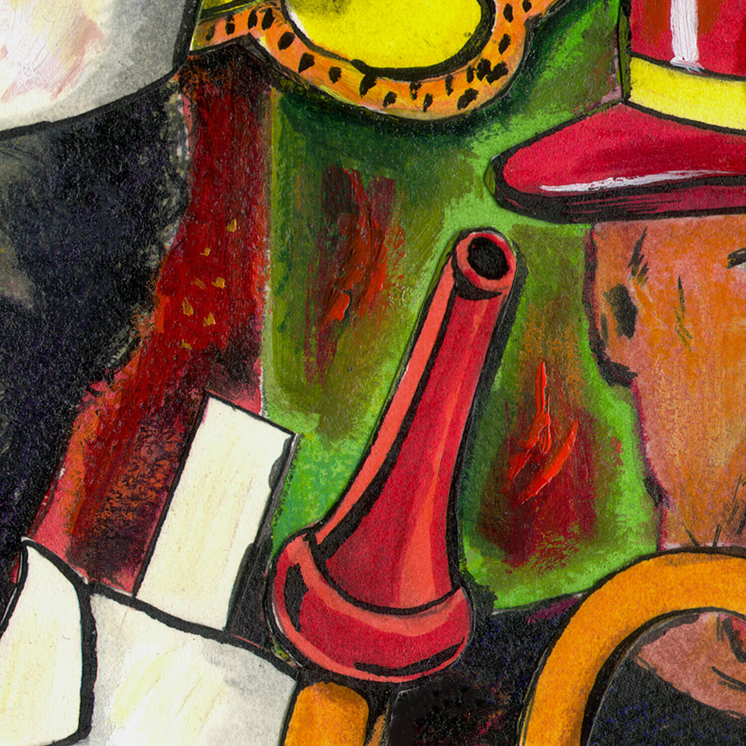 "Oh, When I Grow Up (Self-Portrait as a Defenseless Paper Doll)" Original Mixed-Media Work with Collage