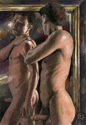 "The Mirror" Original Work on Paper
