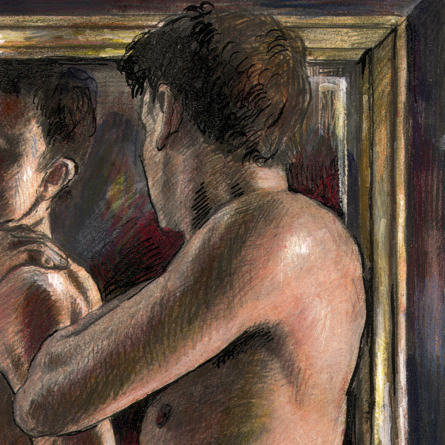"The Mirror" Original Work on Paper