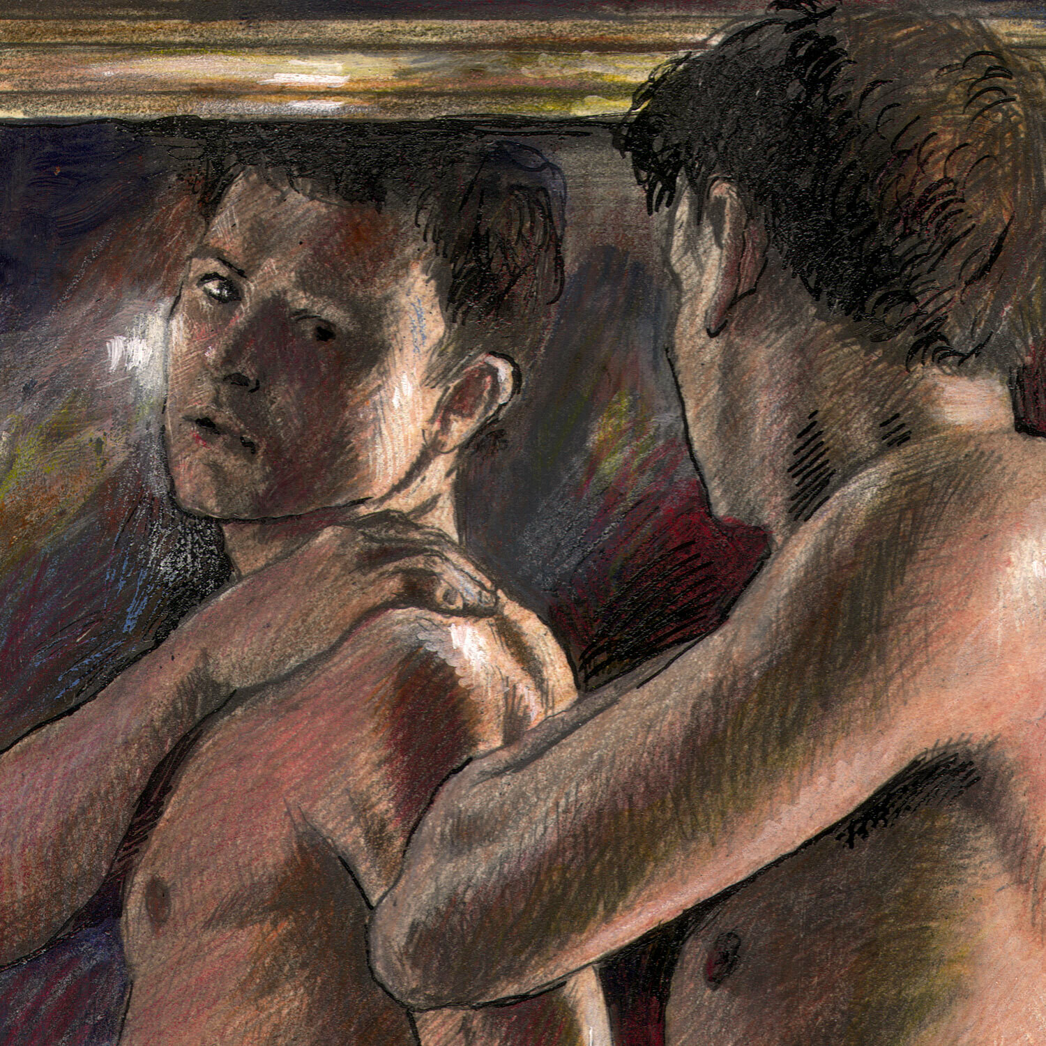 "The Mirror" Original Work on Paper