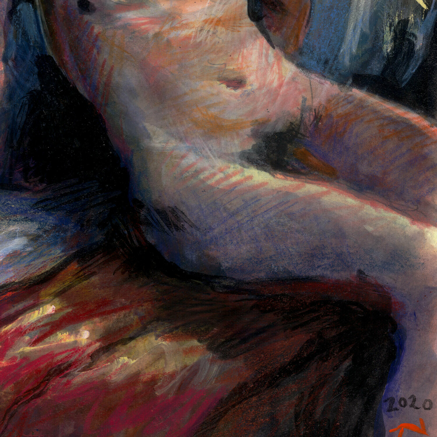 "New Year's Day" Original Work on Paper