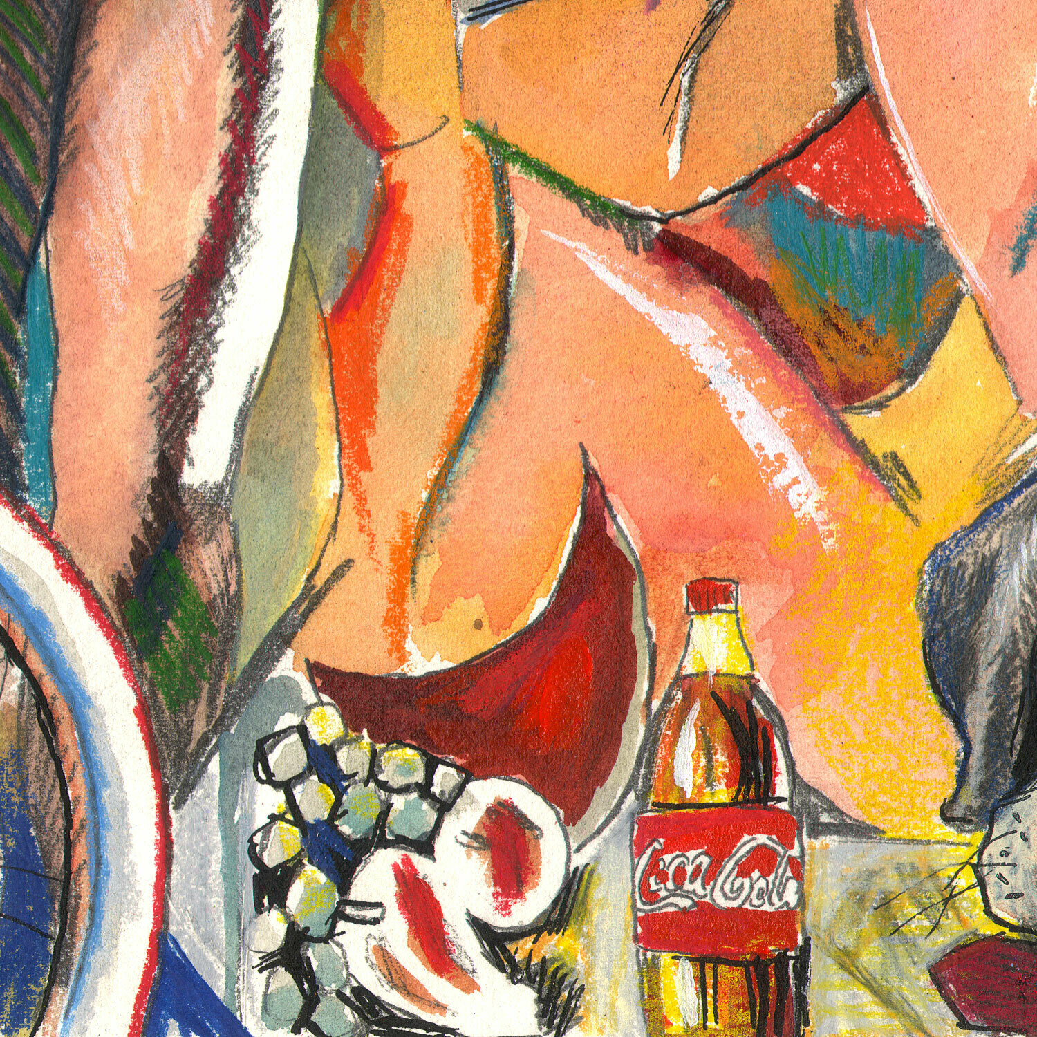 "The Picnic" Original Work on Paper