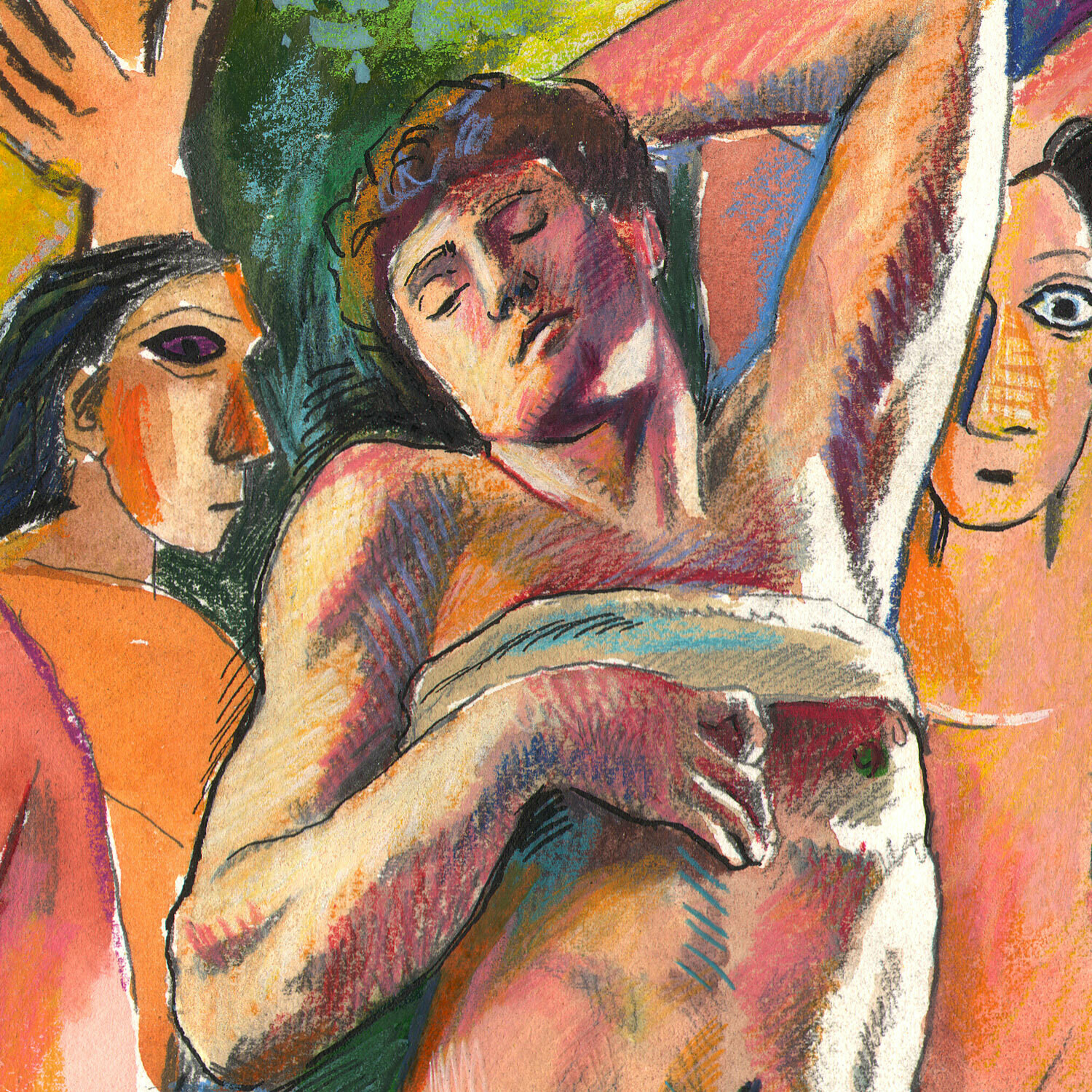 "The Picnic" Original Work on Paper