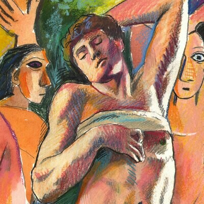 "The Picnic" Original Work on Paper