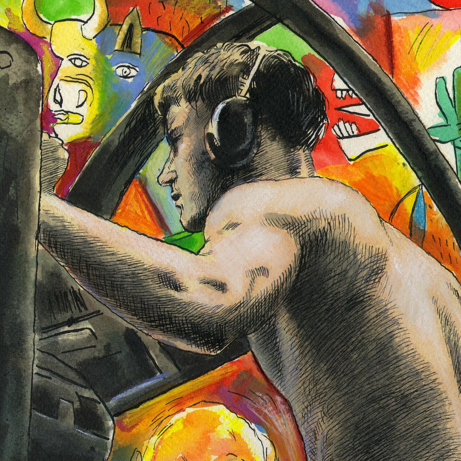 "Art Wars" Original Work on Paper