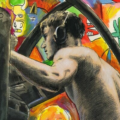 "Art Wars" Original Work on Paper