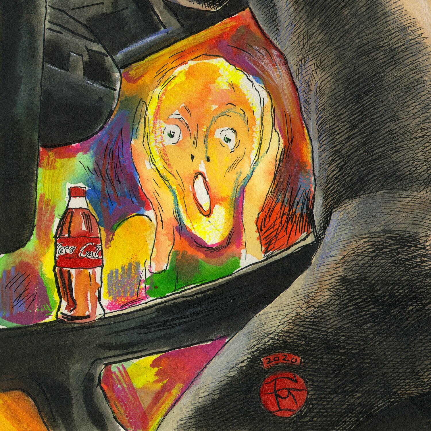 "Art Wars" Original Work on Paper