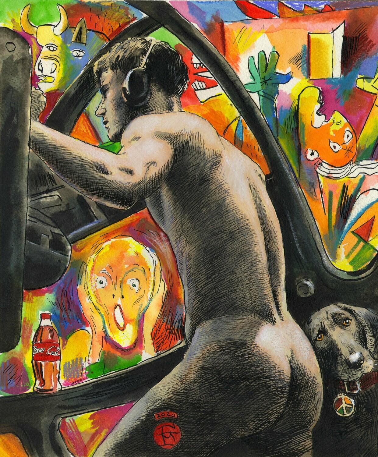 "Art Wars" Original Work on Paper