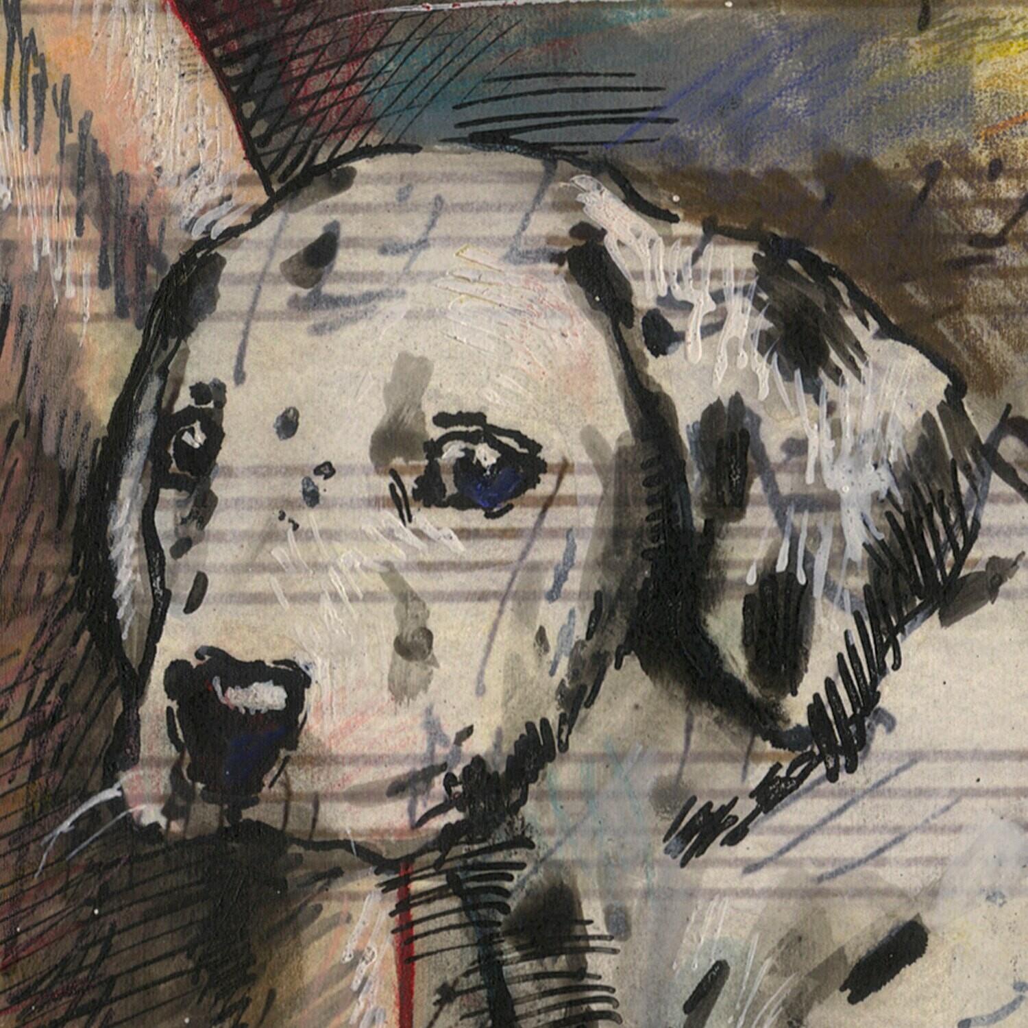"Alone with Beethoven" Original Work on Paper
