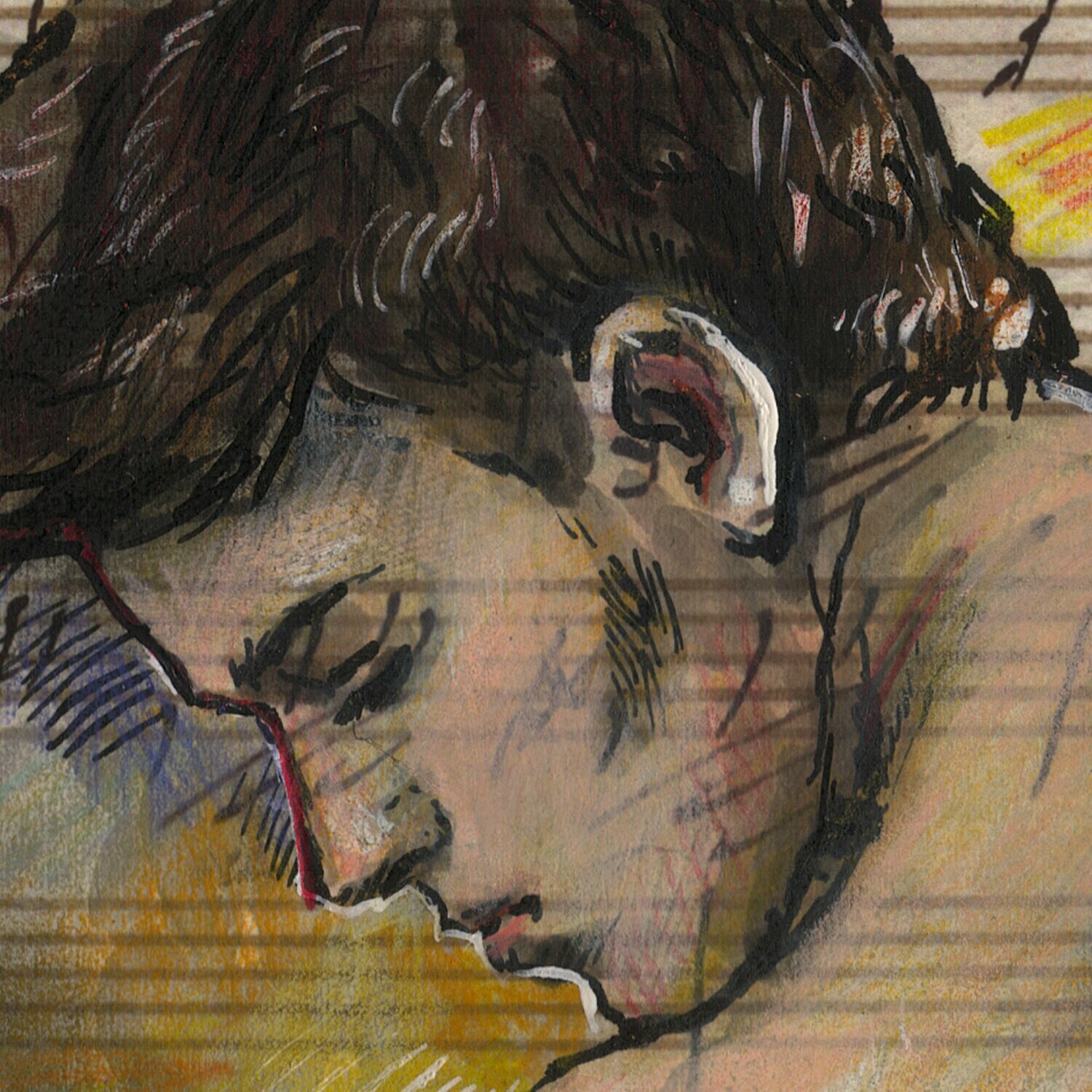 "Alone with Beethoven" Original Work on Paper