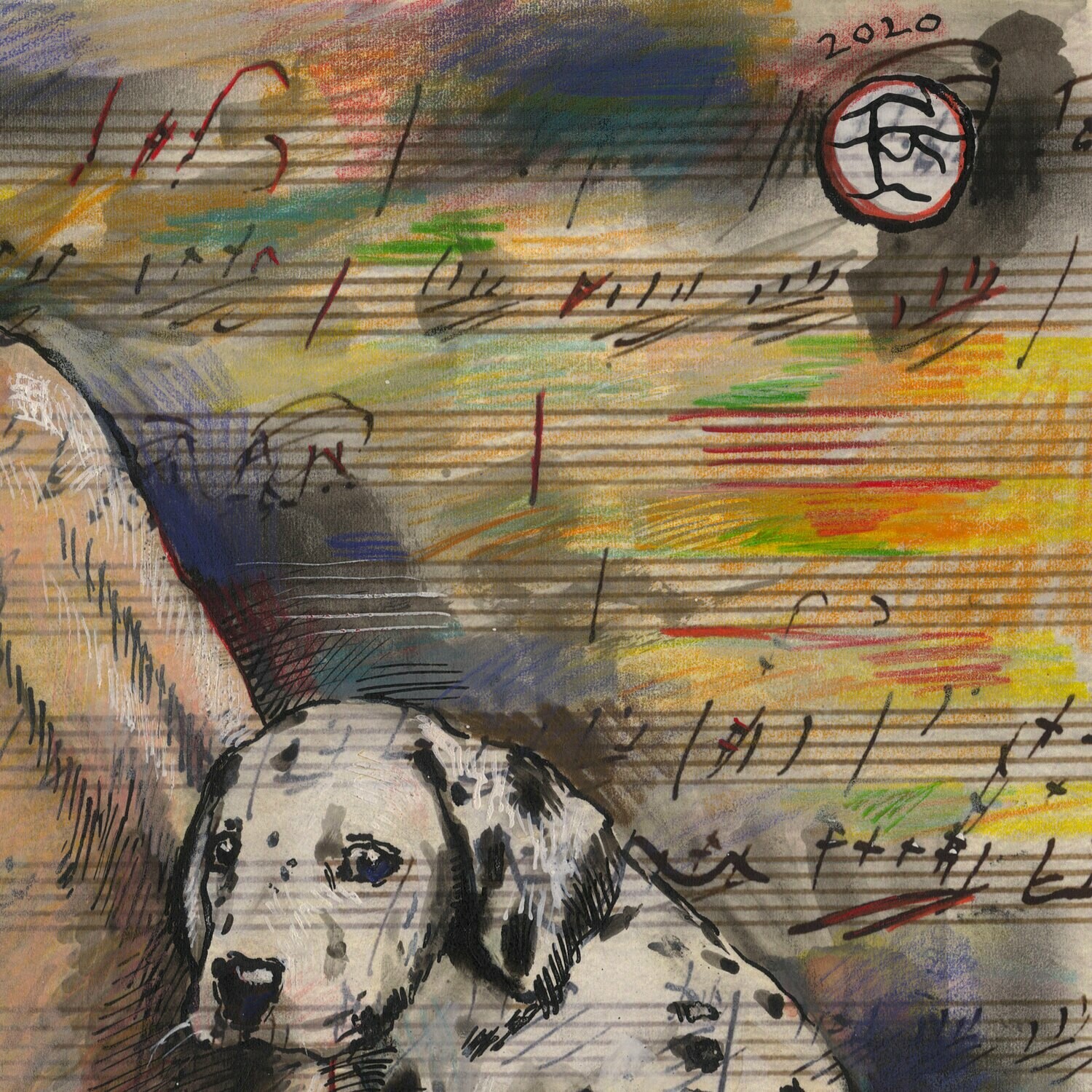 "Alone with Beethoven" Original Work on Paper