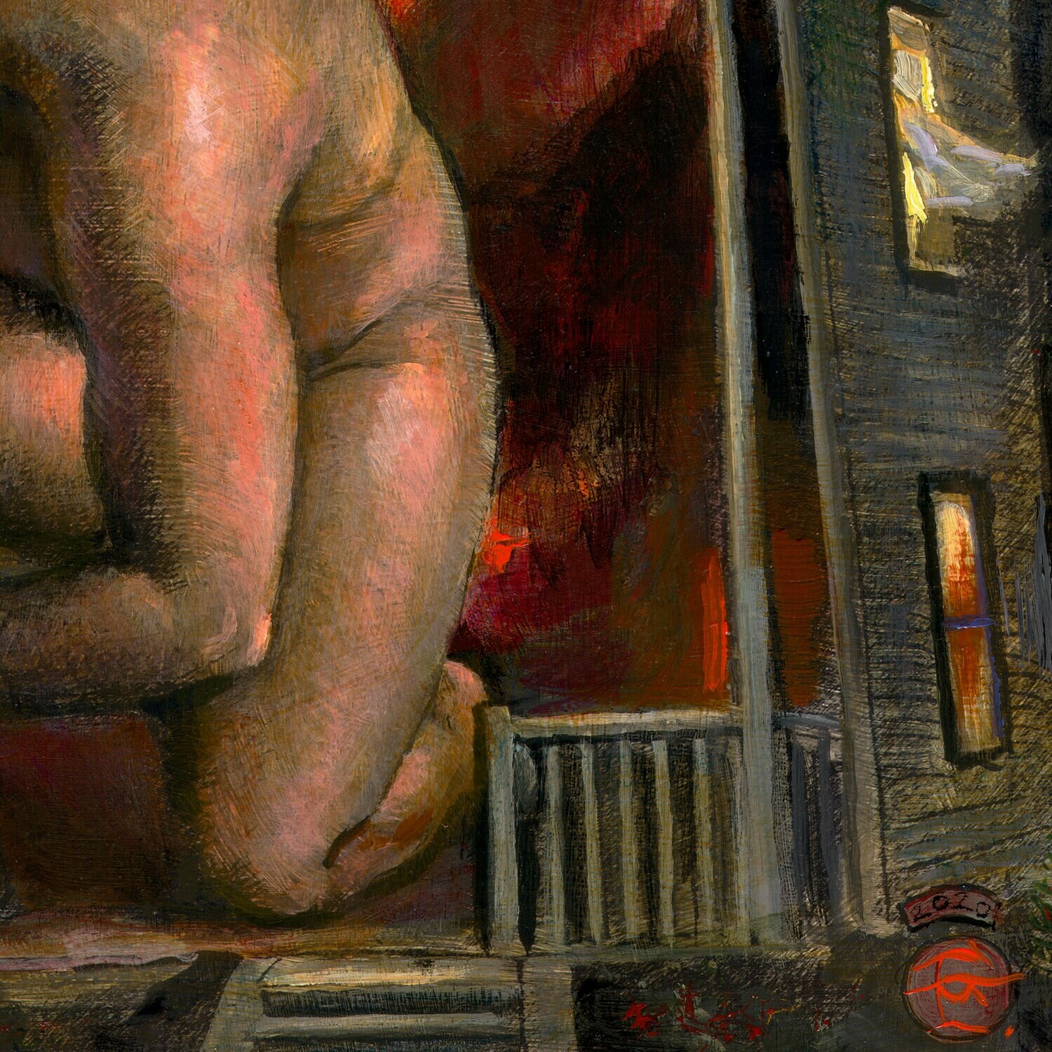 "Isolation" Original Painting on Panel