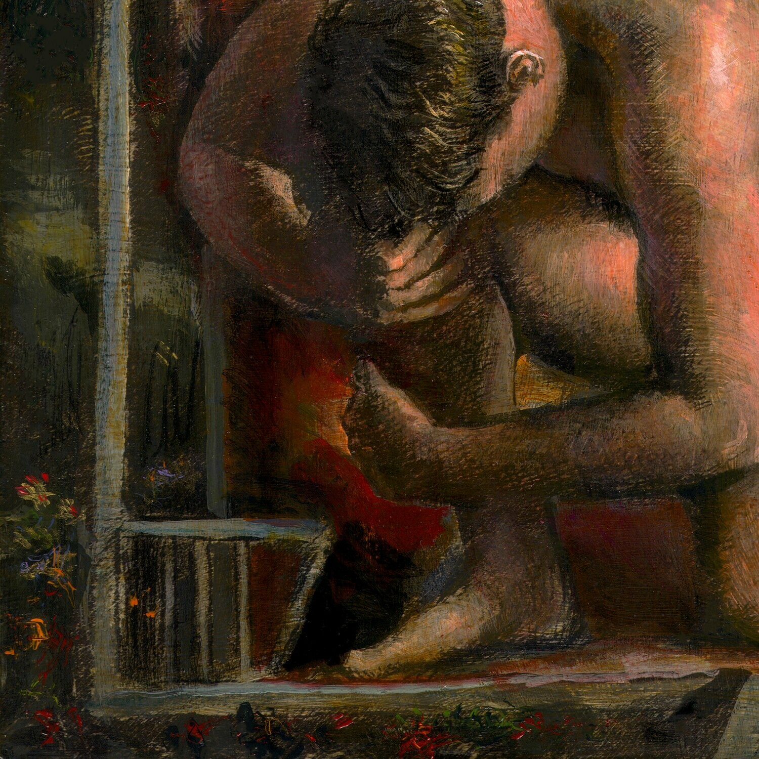 "Isolation" Original Painting on Panel