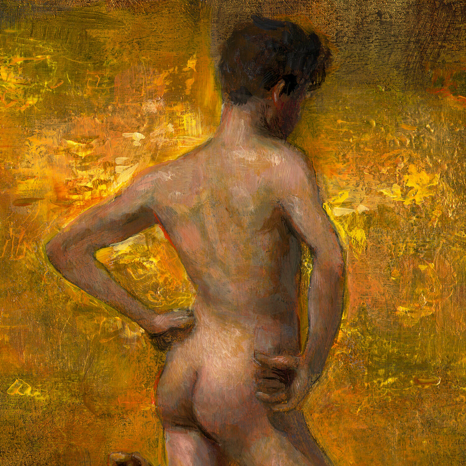 "05.17.2020: Hope" (A Riff on Thomas Eakins' "Swimming Hole") Original Painting