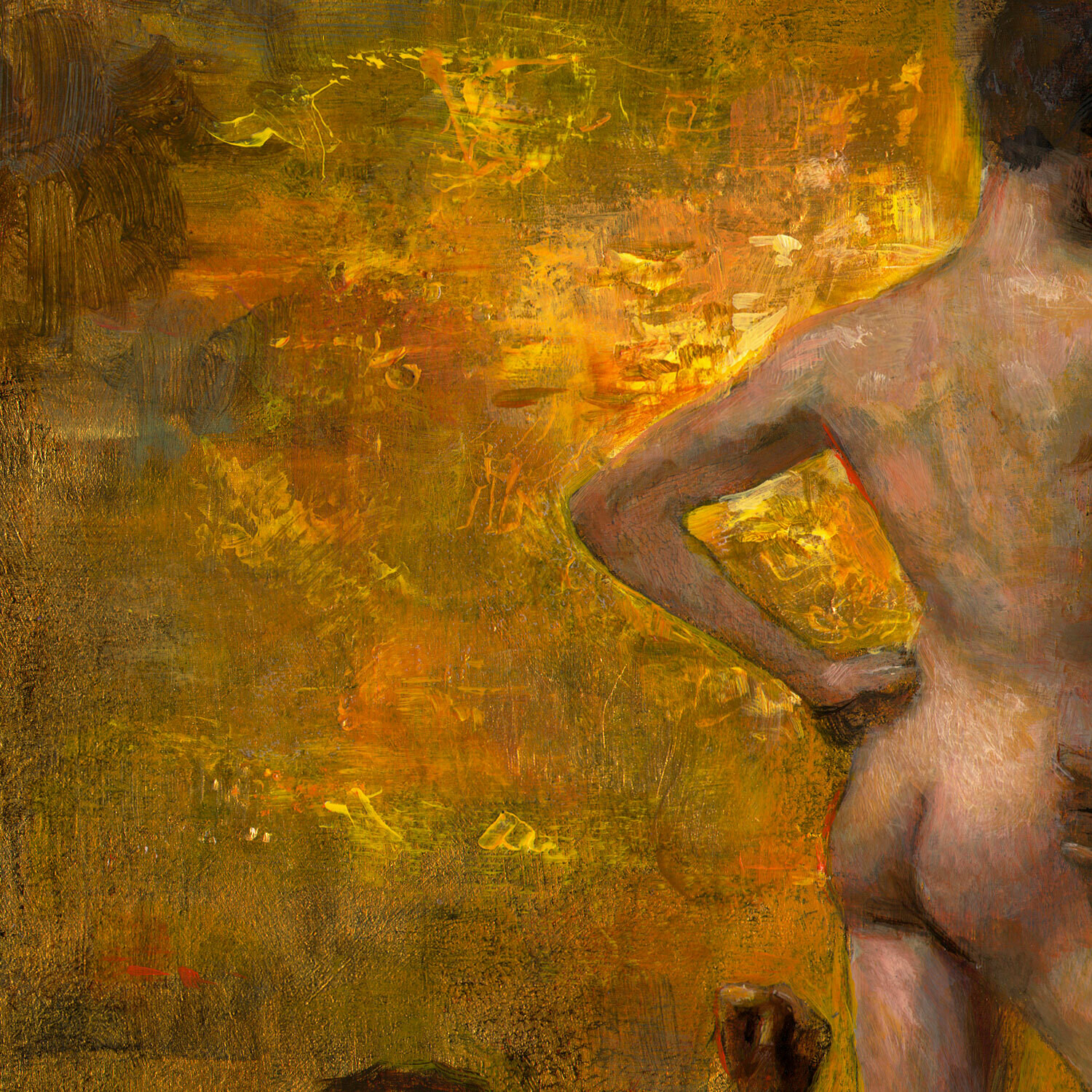 "05.17.2020: Hope" (A Riff on Thomas Eakins' "Swimming Hole") Original Painting