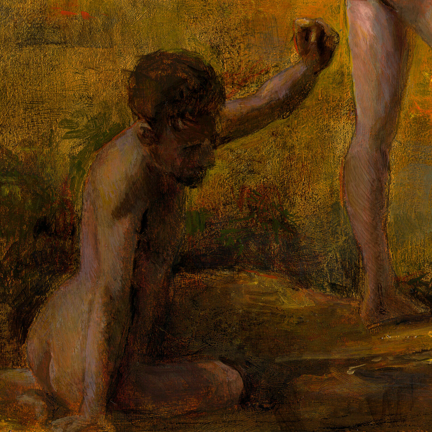 "05.17.2020: Hope" (A Riff on Thomas Eakins' "Swimming Hole") Original Painting