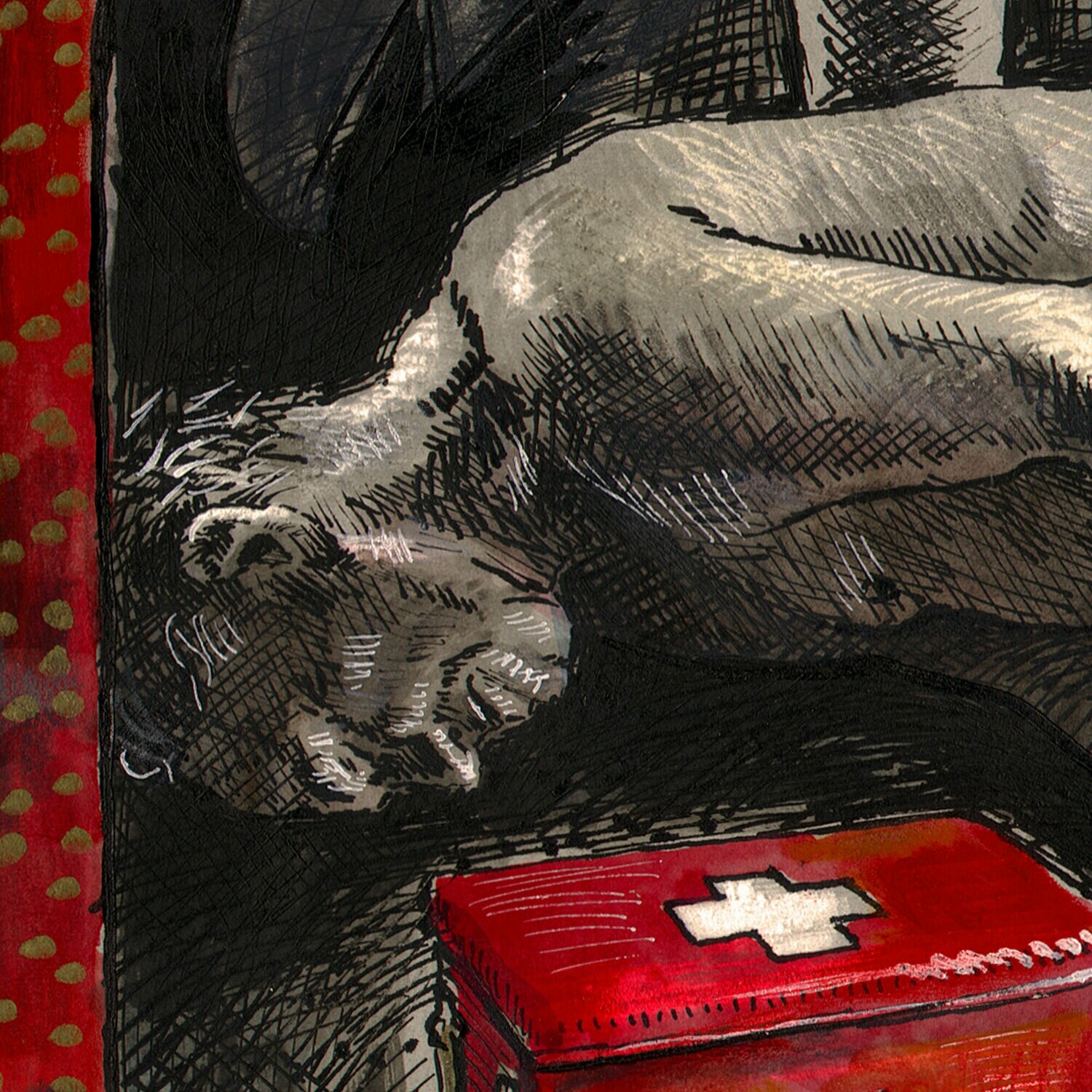 "06.10.2020: First Aid" Original Work on Paper