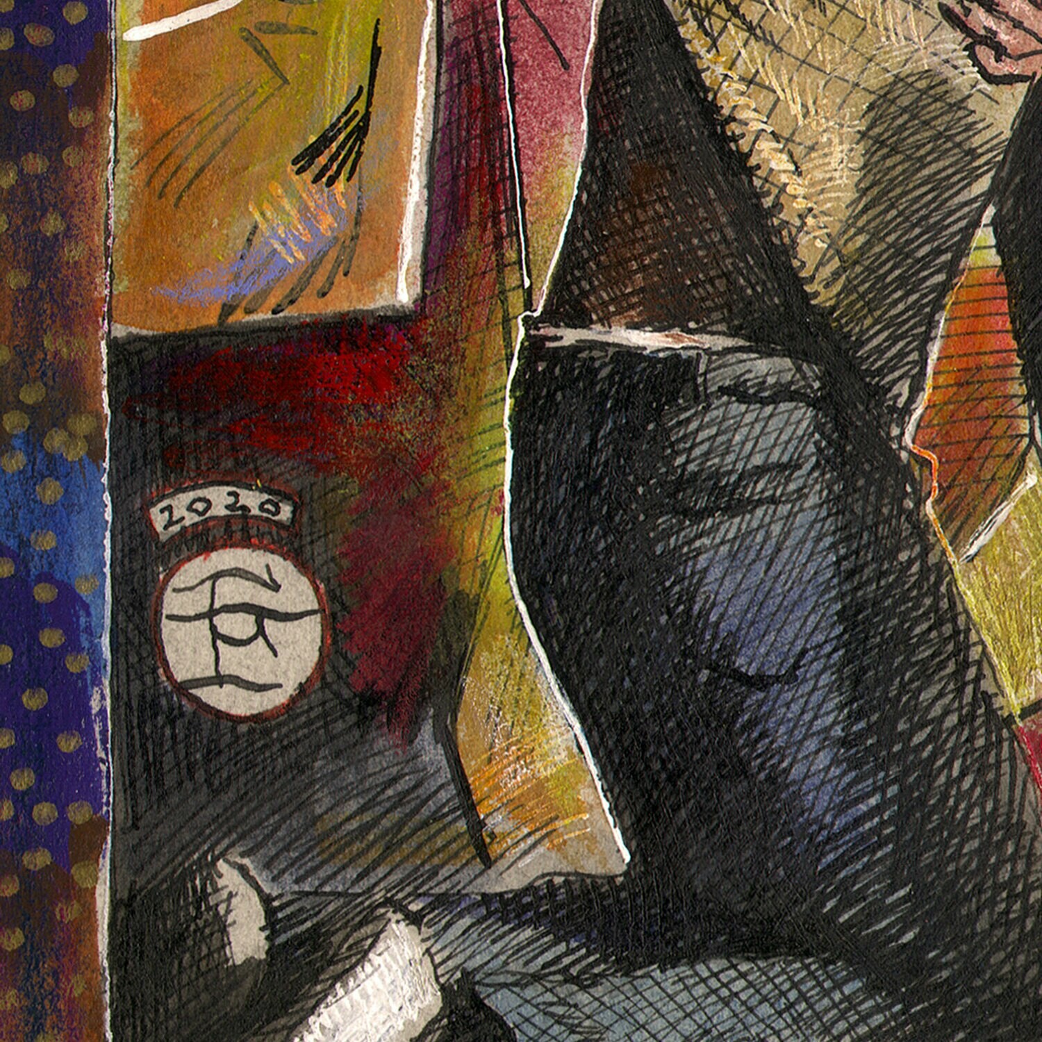 "06.14.2020: STOP" Original Work on Paper