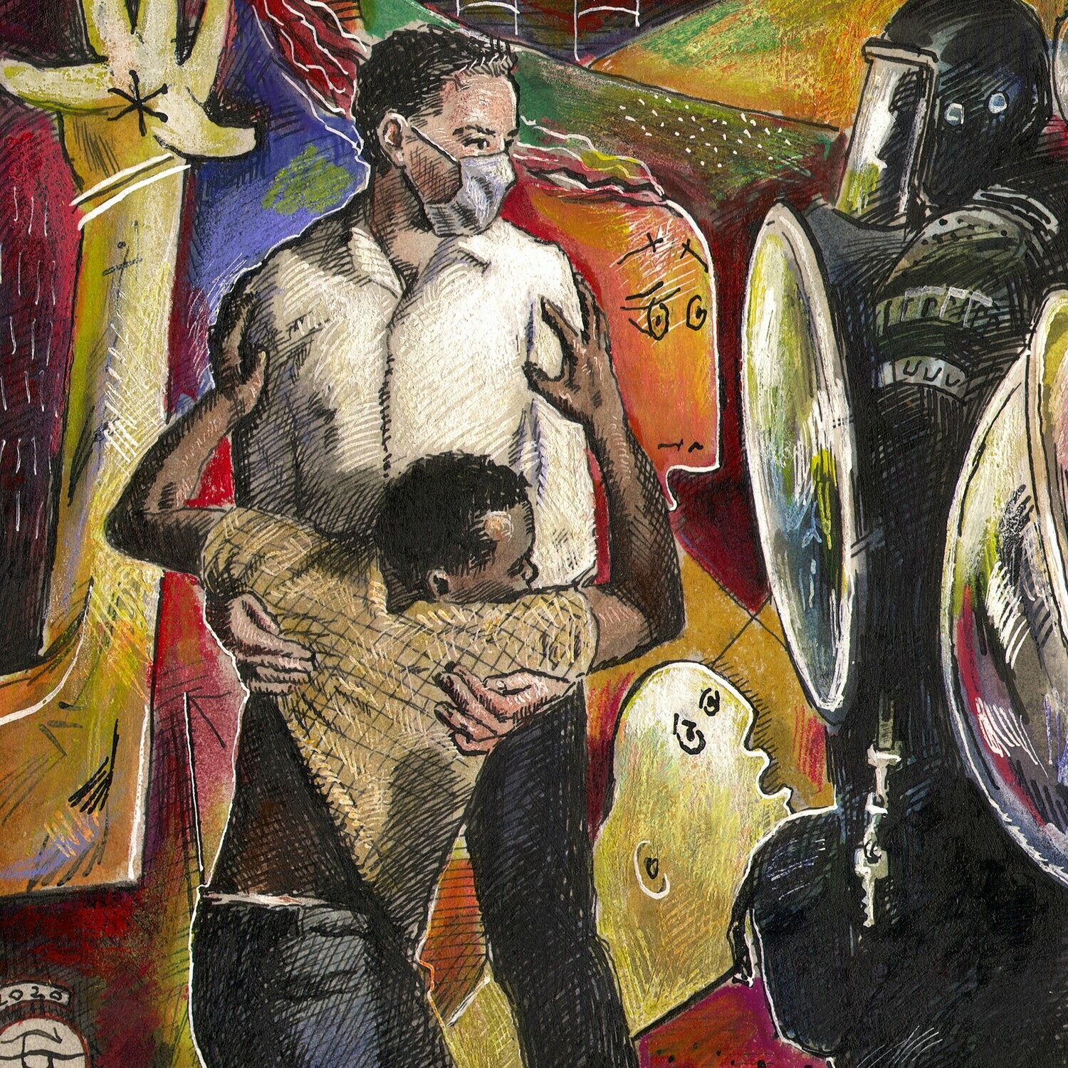 "06.14.2020: STOP" Original Work on Paper