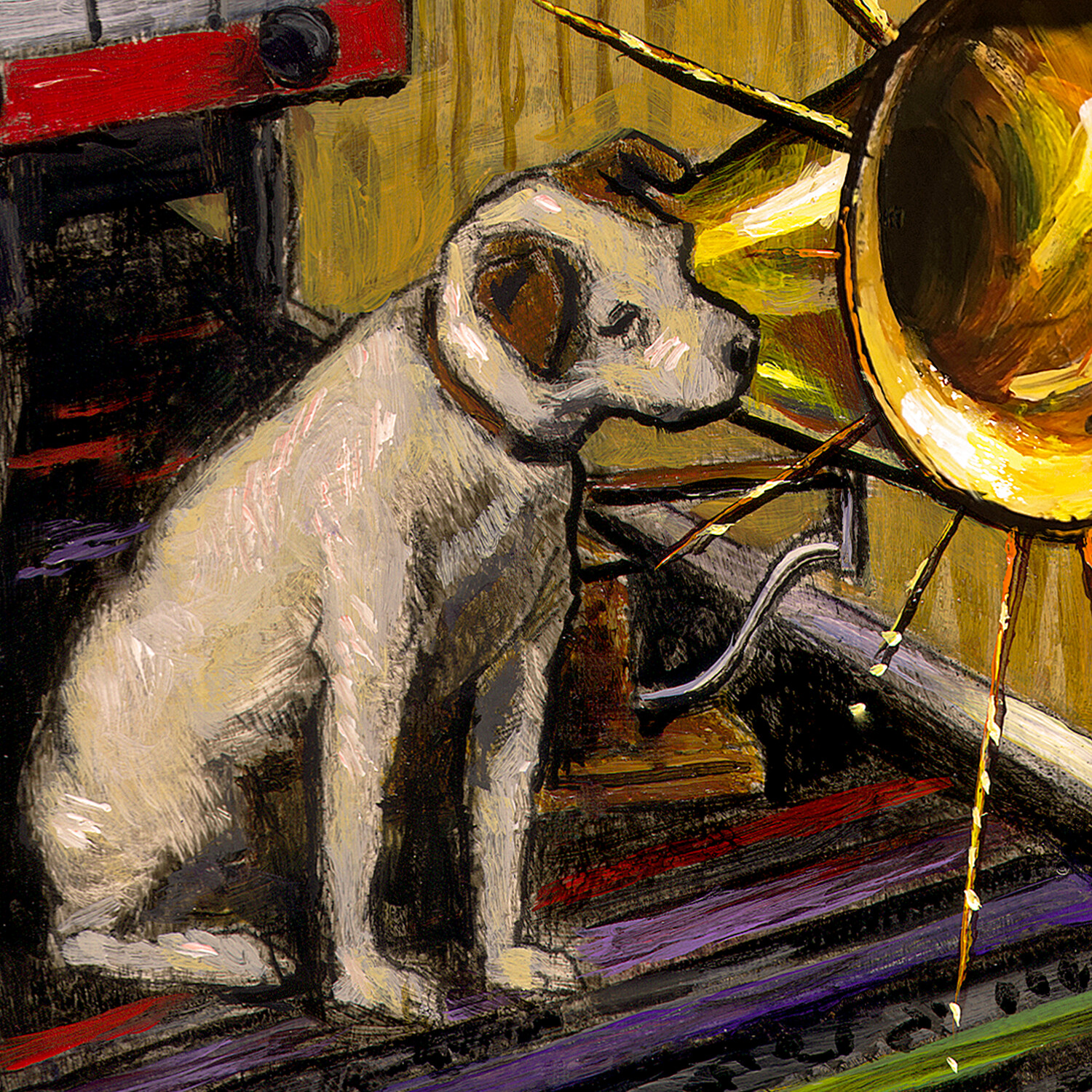 "Facing the Music" Original Painting on Palette