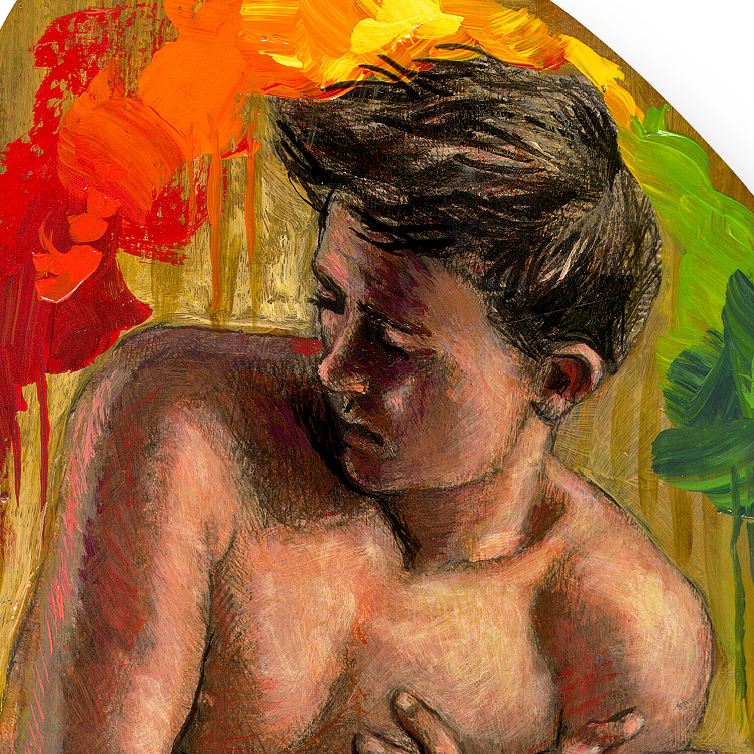 "Facing the Music" Original Painting on Palette