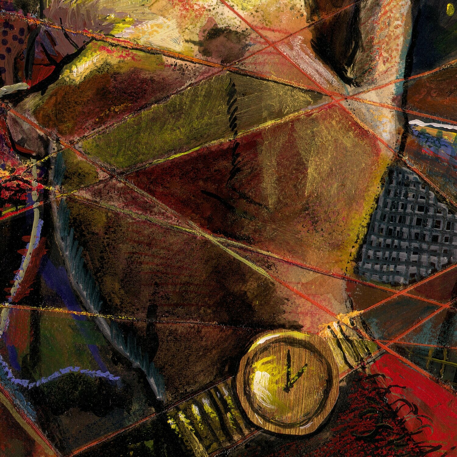 "Self-Portrait, Tied Up in Time" Original Work on Paper