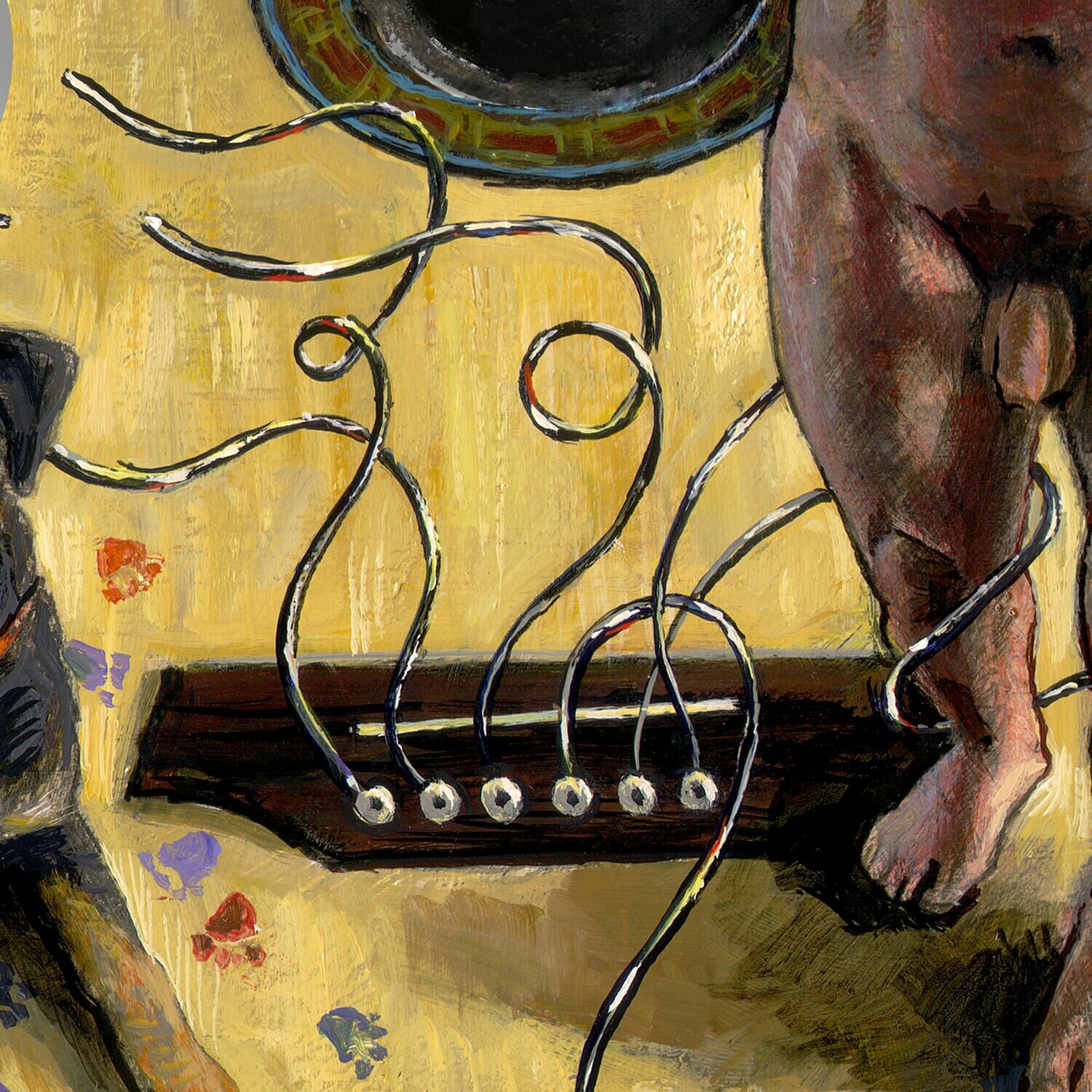 "Broken Strings" Original Painting on Palette