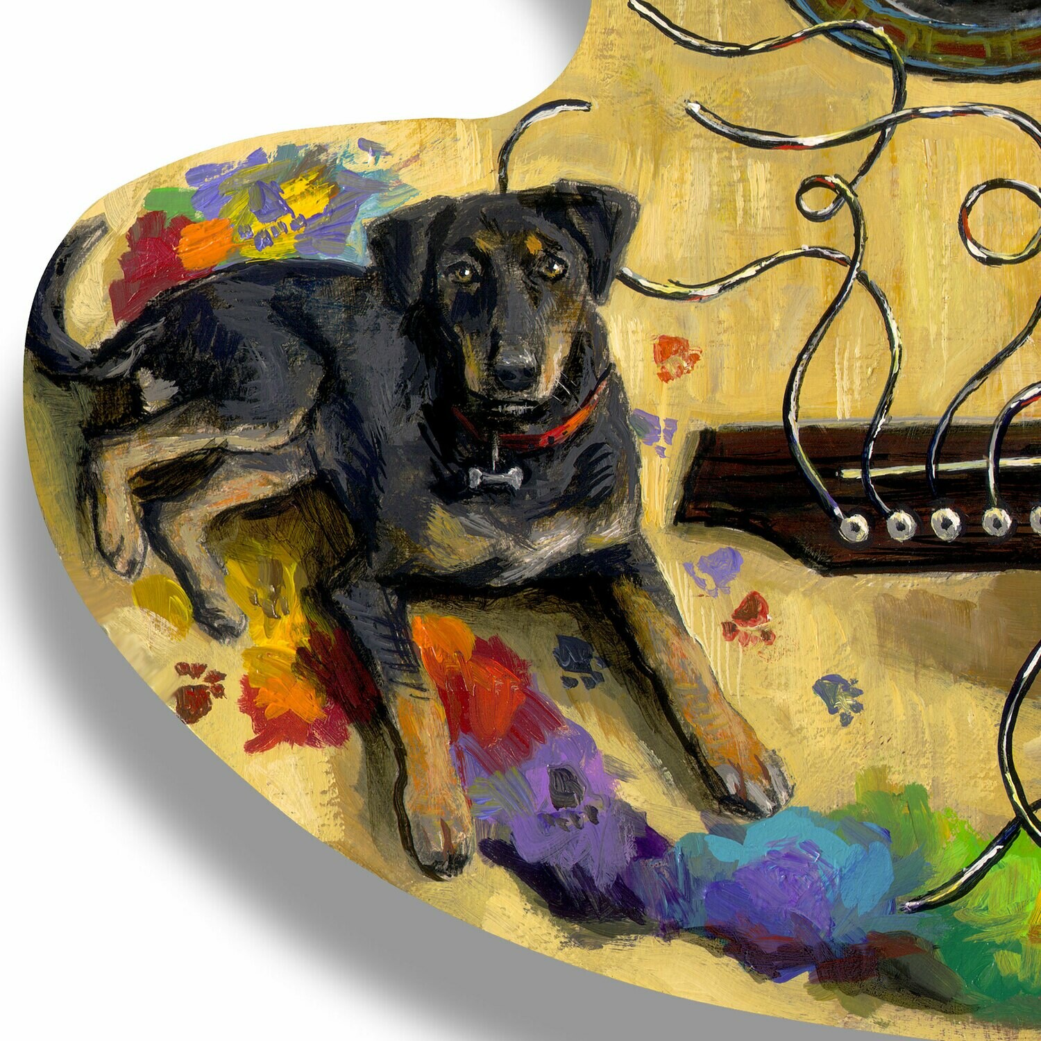 "Broken Strings" Original Painting on Palette