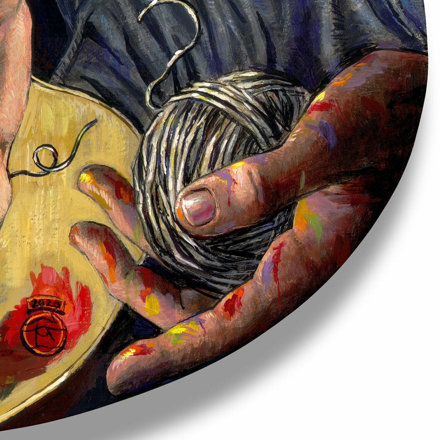 "Broken Strings" Original Painting on Palette