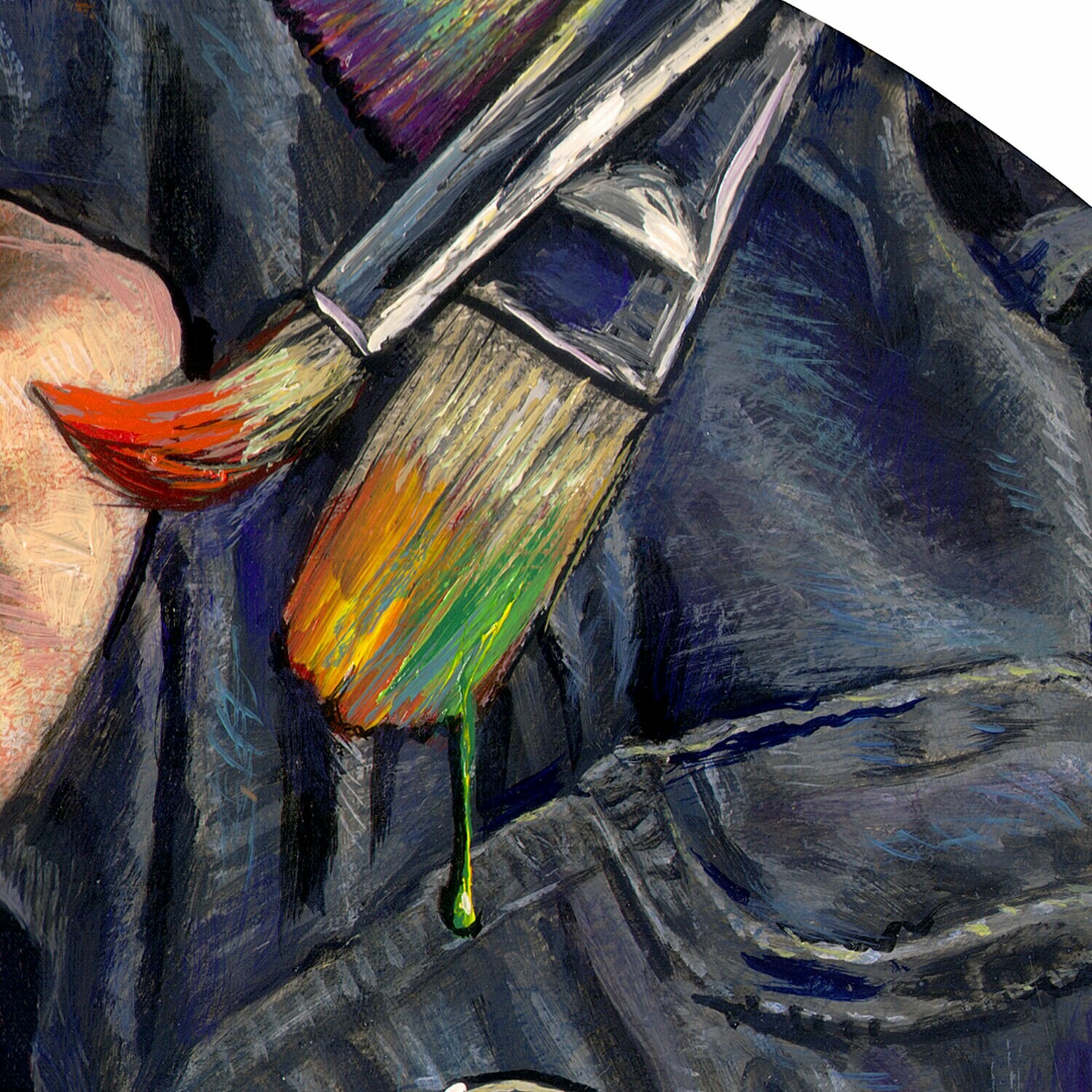 "Broken Strings" Original Painting on Palette
